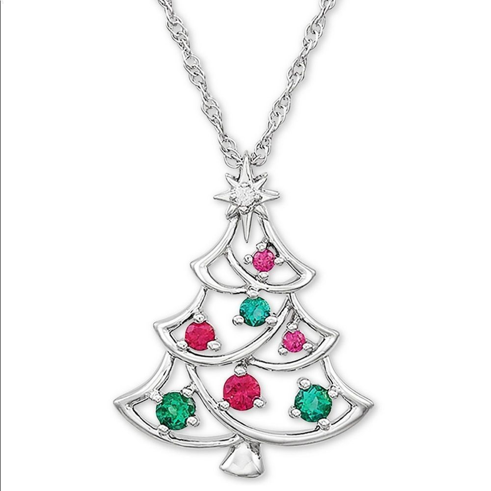 Christmas Tree Pendant Necklace 🎄
